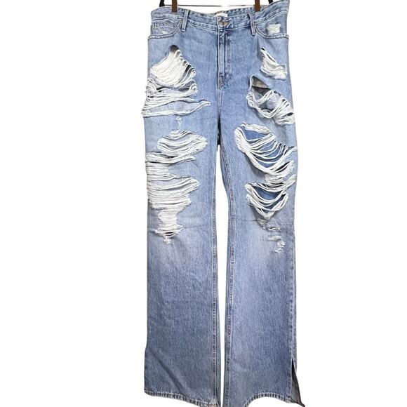 Good American The Khloé Jean super high rise distressed size 12 - Picture 7 of 9